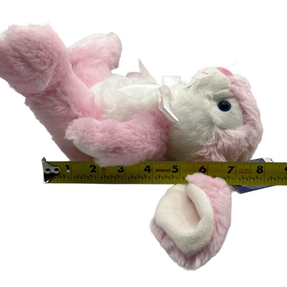 Get Your Hands on a GANZ Tipper Pink White Bunny Rabbit Plush Stuffed Animal NWT - Picture 10 of 13